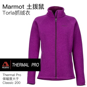 Marmot土拨鼠Torla女保暖抓绒Polartec Thermal Pro