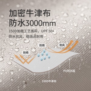 Naturehike挪客悬山车尾天幕户外露营帐篷遮阳棚野营野餐防雨防晒