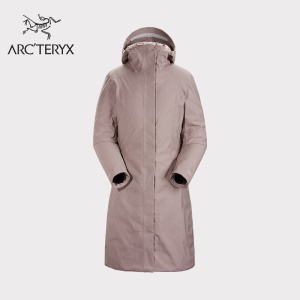 ARC’TERYX始祖鸟 女子 GORE-TEX 防水  CENTRALE PARKA  连帽羽绒服 Dark Verra/深薄雾粉